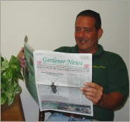 Tom Castronovo, publisher of the Gardener News